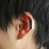 1pc Anime Cosplay ear clip earrings female male punk black non-perforated fake ear ring popular accessories
